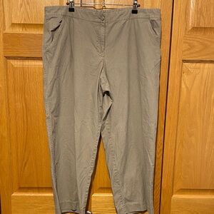 Eileen Fisher cropped cargo style pants size XL